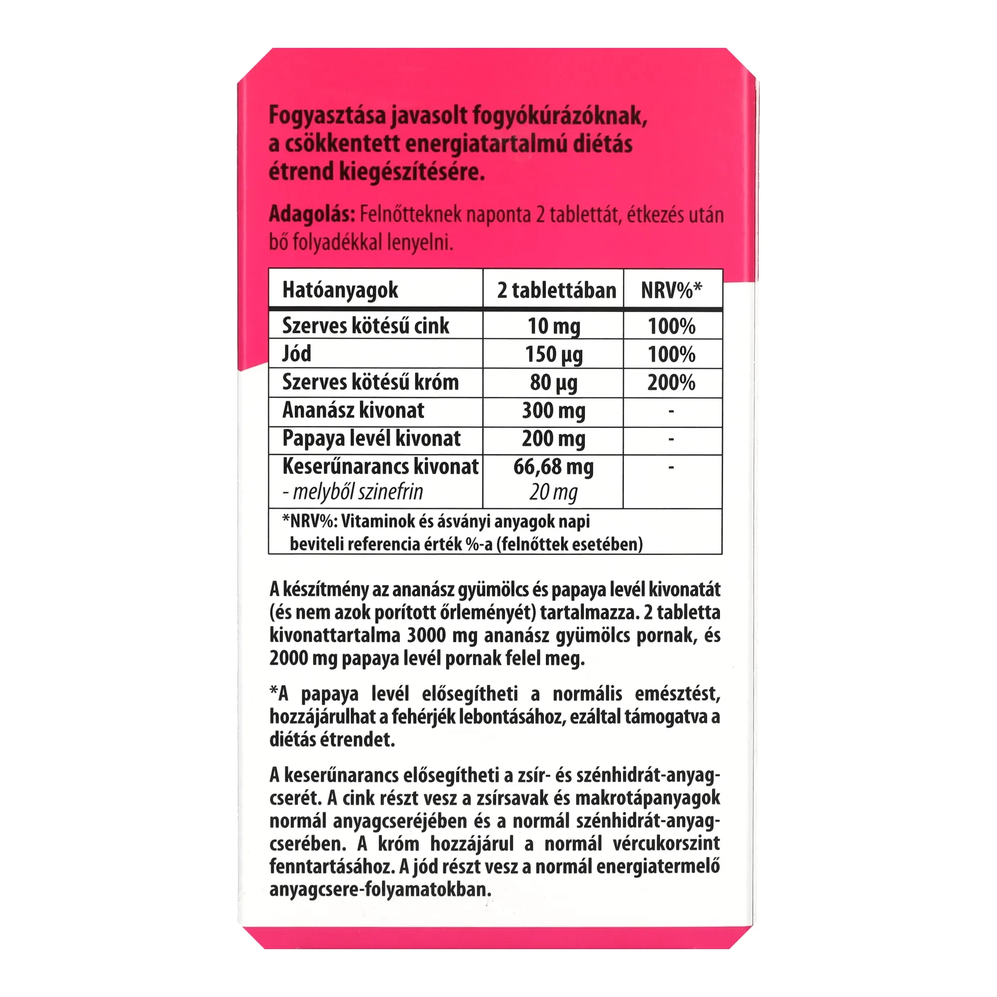 Bioco Ananász-Papaya MegaPack tabletta 100db
