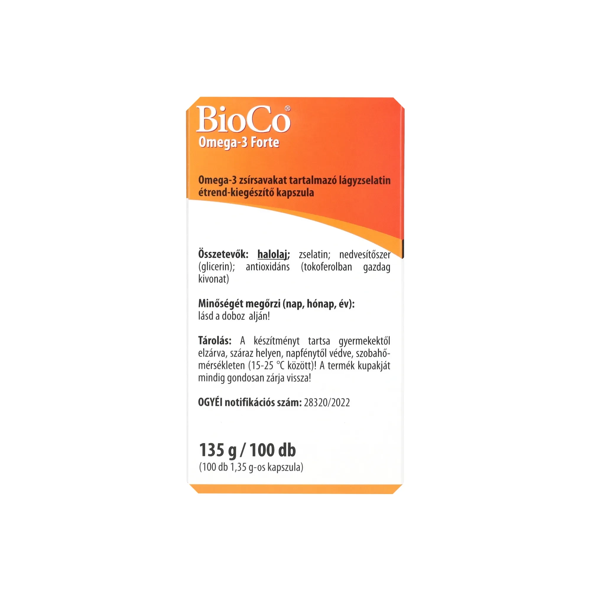 BioCo Omega-3 forte MegaPack kapszula 100db