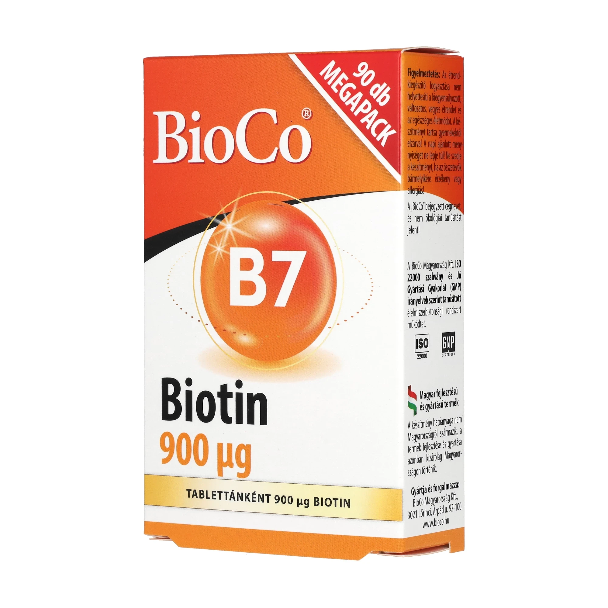 BioCo Biotin 900 µg MEGAPACK 90db
