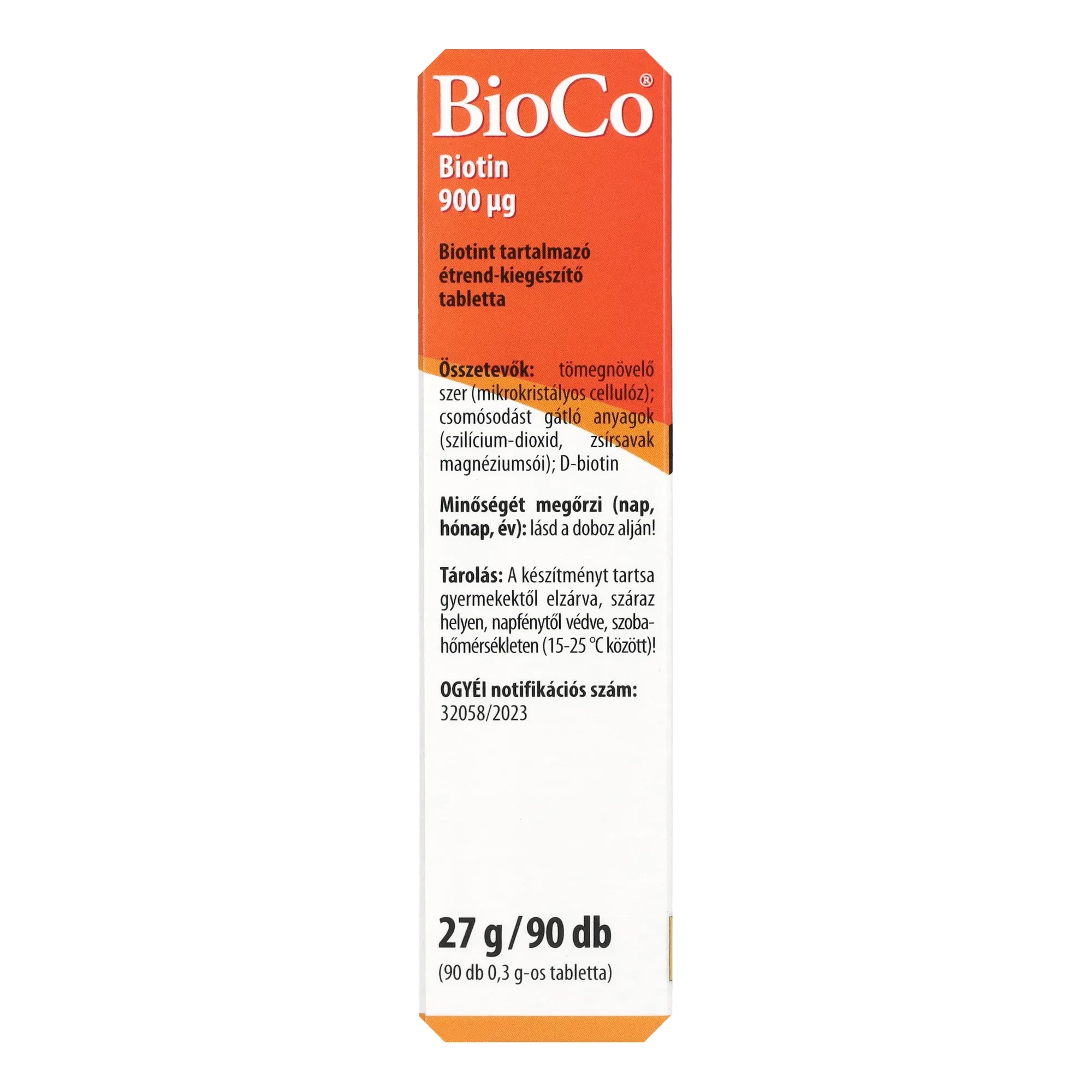 BioCo Biotin 900 µg MEGAPACK  90db