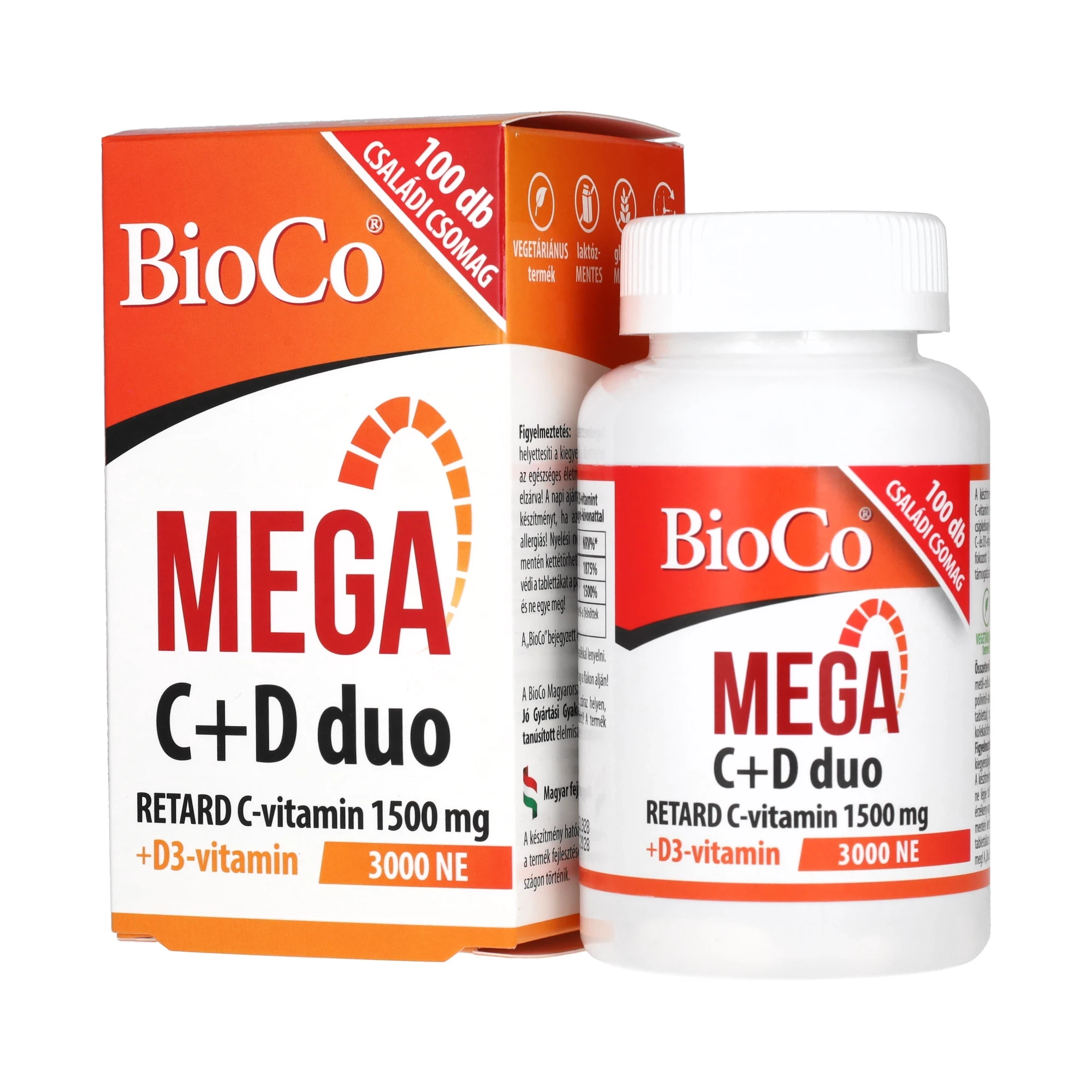BioCo MEGA C+D duo 100 db filmtabletta