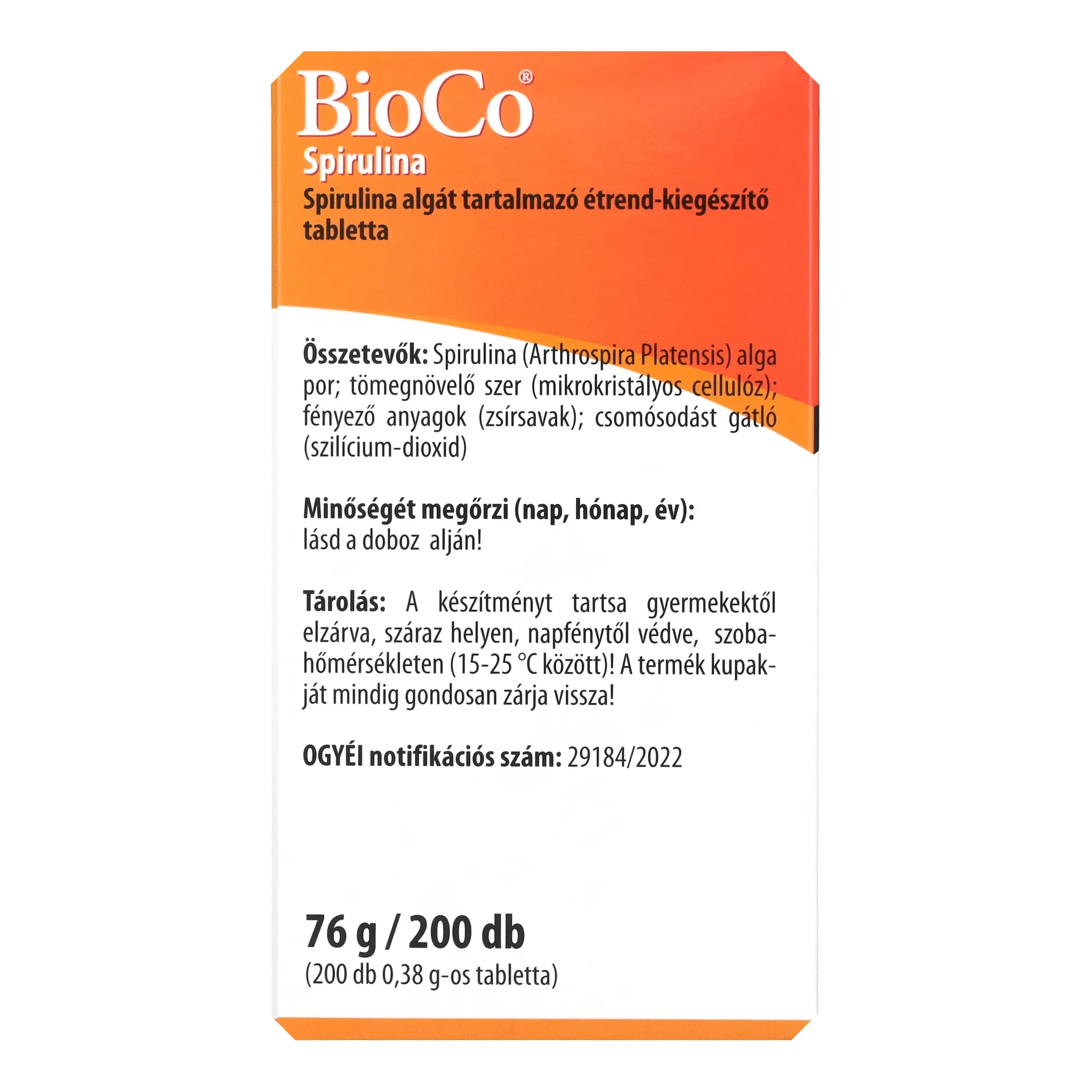 Bioco Spirulina Megapack 200db