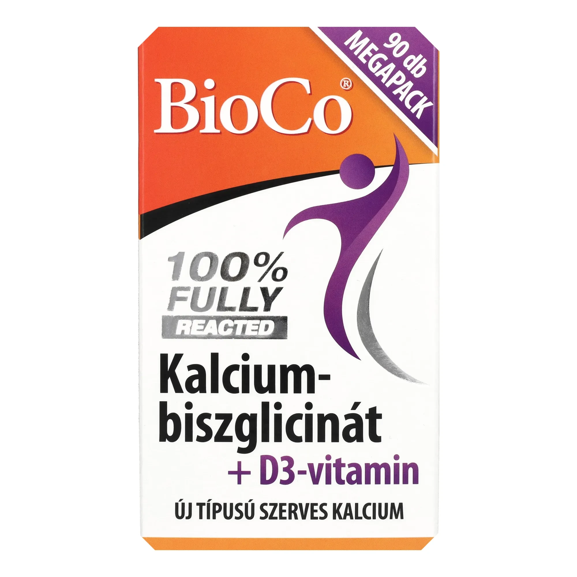 BioCo Kalcium-biszglicinát + D3-vitamin MEGAPACK 90db