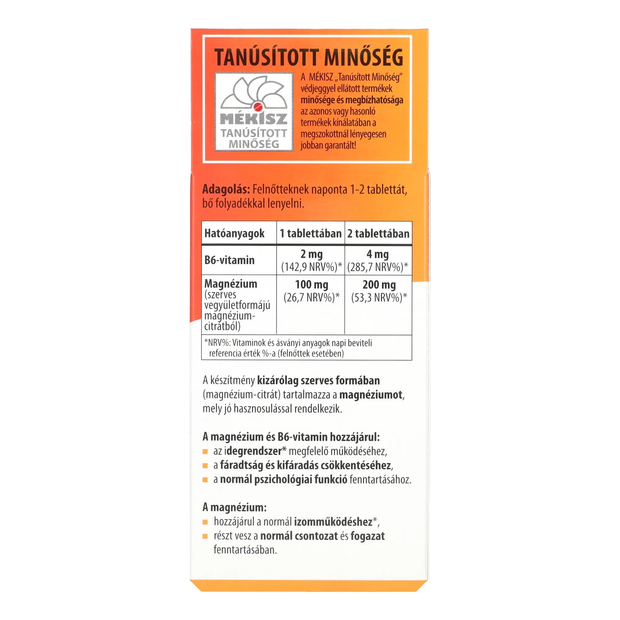 BioCo Mg+B6 Megapack tabletta 90db