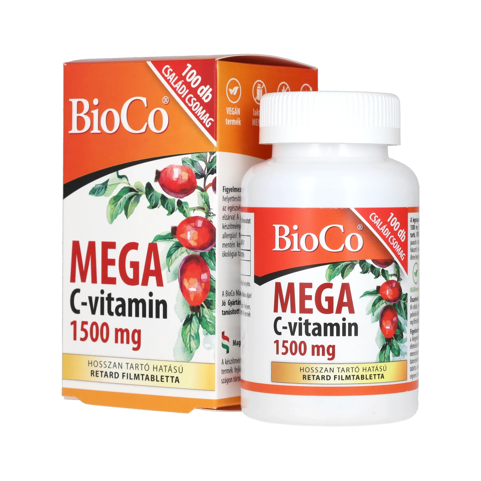 BioCo MEGA C-vitamin 1500 mg filmtabletta 100db