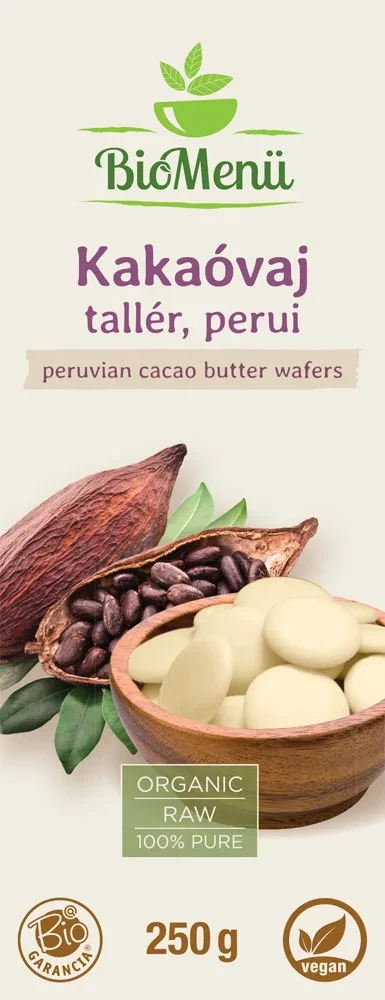 BioMenü BIO kakaóvaj tallér, perui 250 g