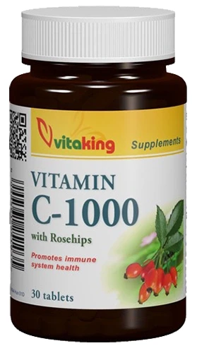 C-1000 mg vitamin csipkebogyóval 30 db (Vitaking)