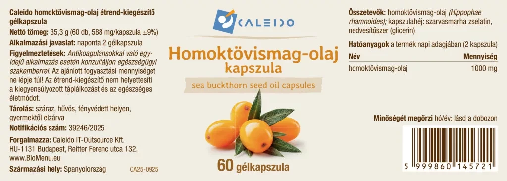 Caleido HOMOKTÖVISMAG-OLAJ gélkapszula 60 db