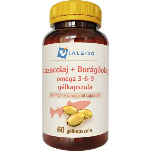 Caleido LAZACOLAJ + BORÁGÓOLAJ omega 3-6-9 gélkapszula 60 db