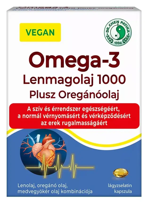 Dr. Chen Vegán Omega-3 Lenmagolaj 1000 kapszula 30db