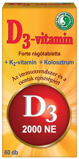 Dr.Chen D3-vitamin Forte rágótabletta 60 db