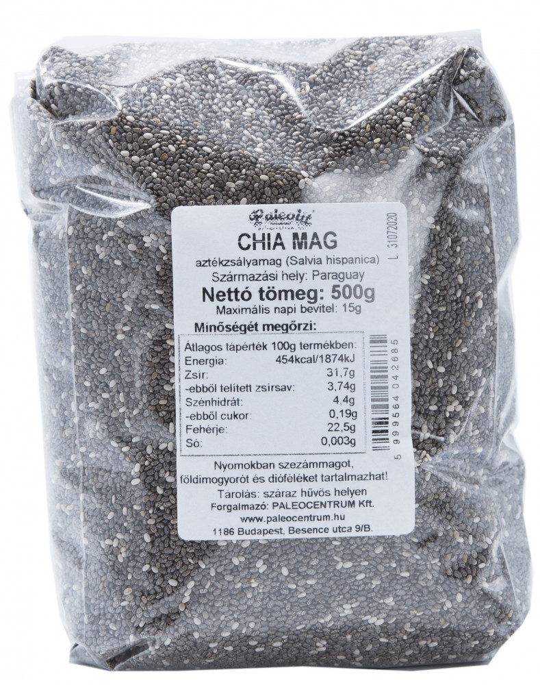 Chia mag fekete Paleolit 500g