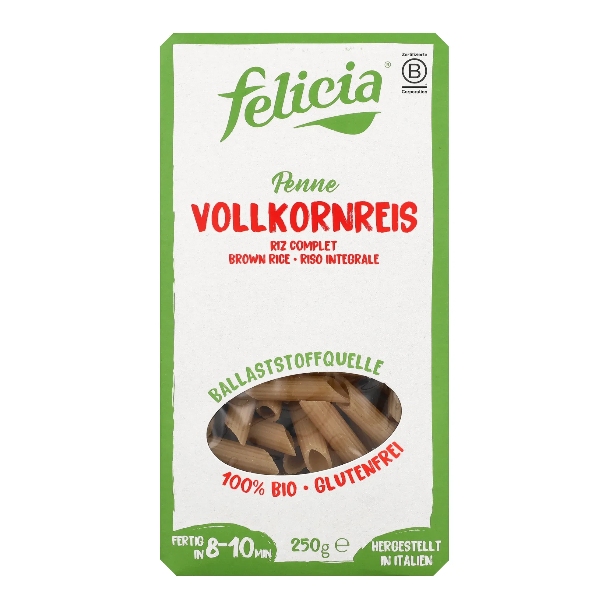 Felicia Bio barna rizs penne 250g