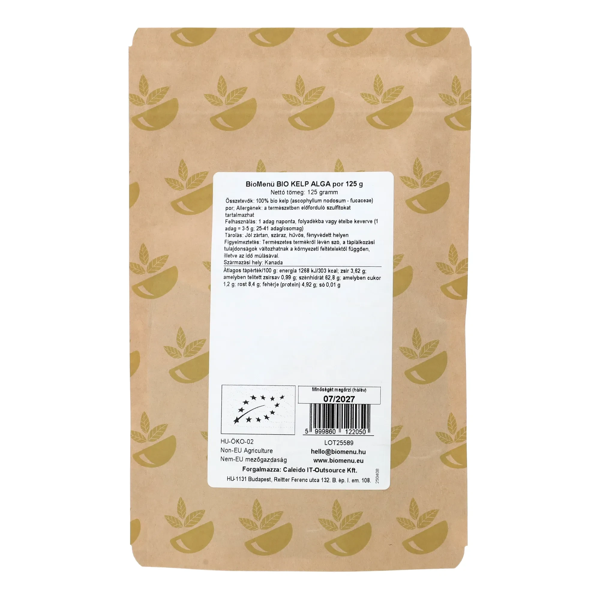 BioMenü BIO KELP por 125 g