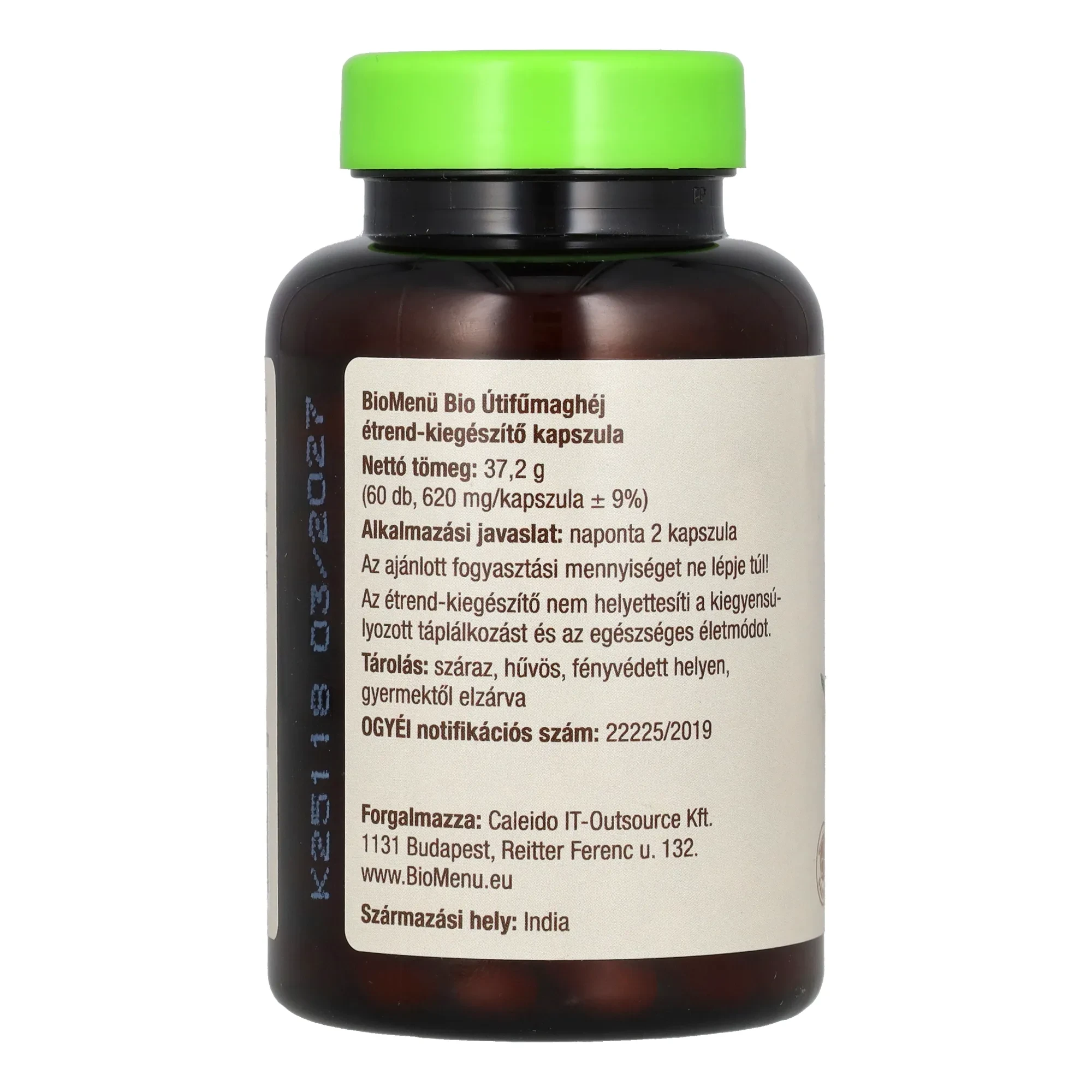 BioMenü BIO ÚTIFŰMAGHÉJ kapszula 60 db