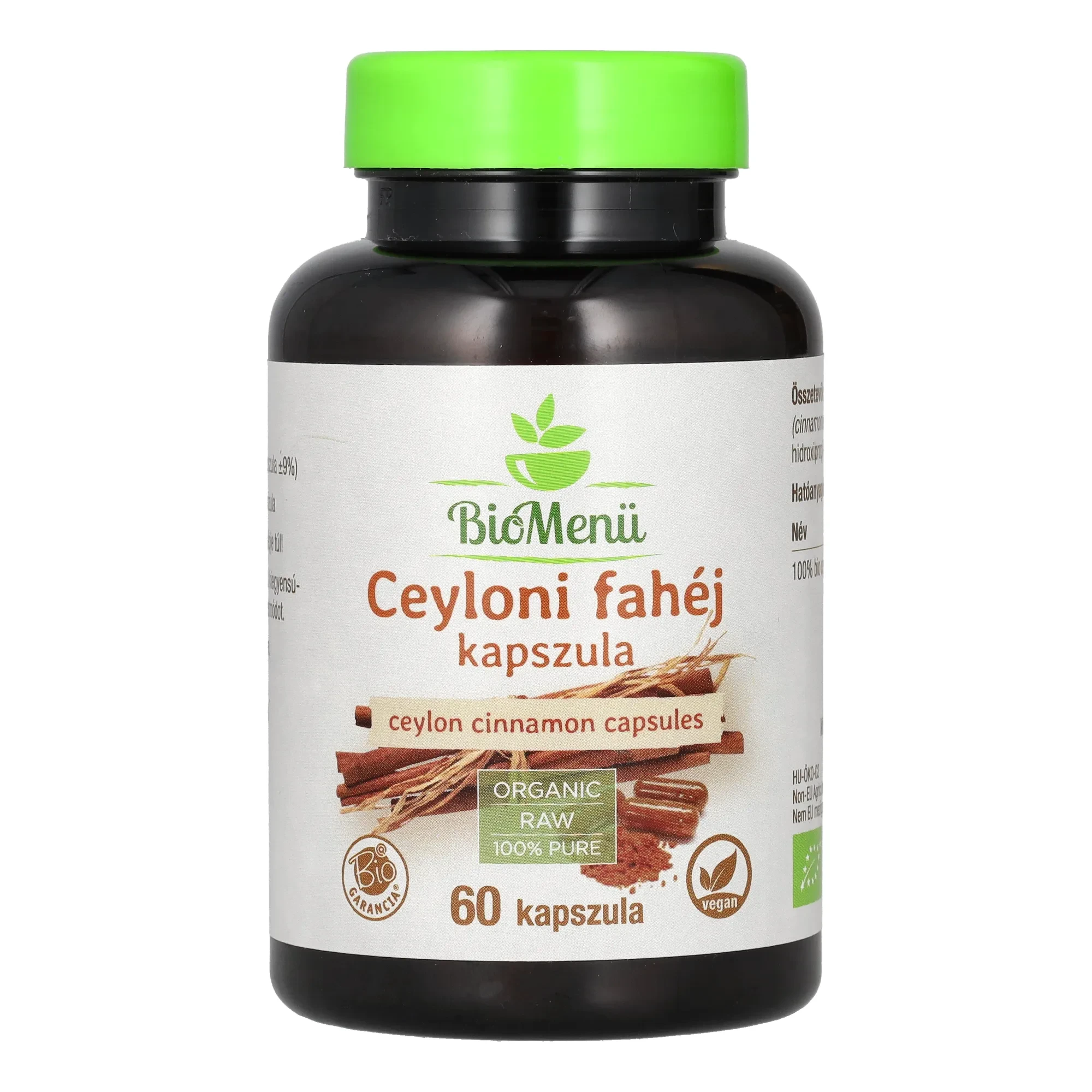 BioMenü BIO CEYLONI FAHÉJ kapszula 60 db