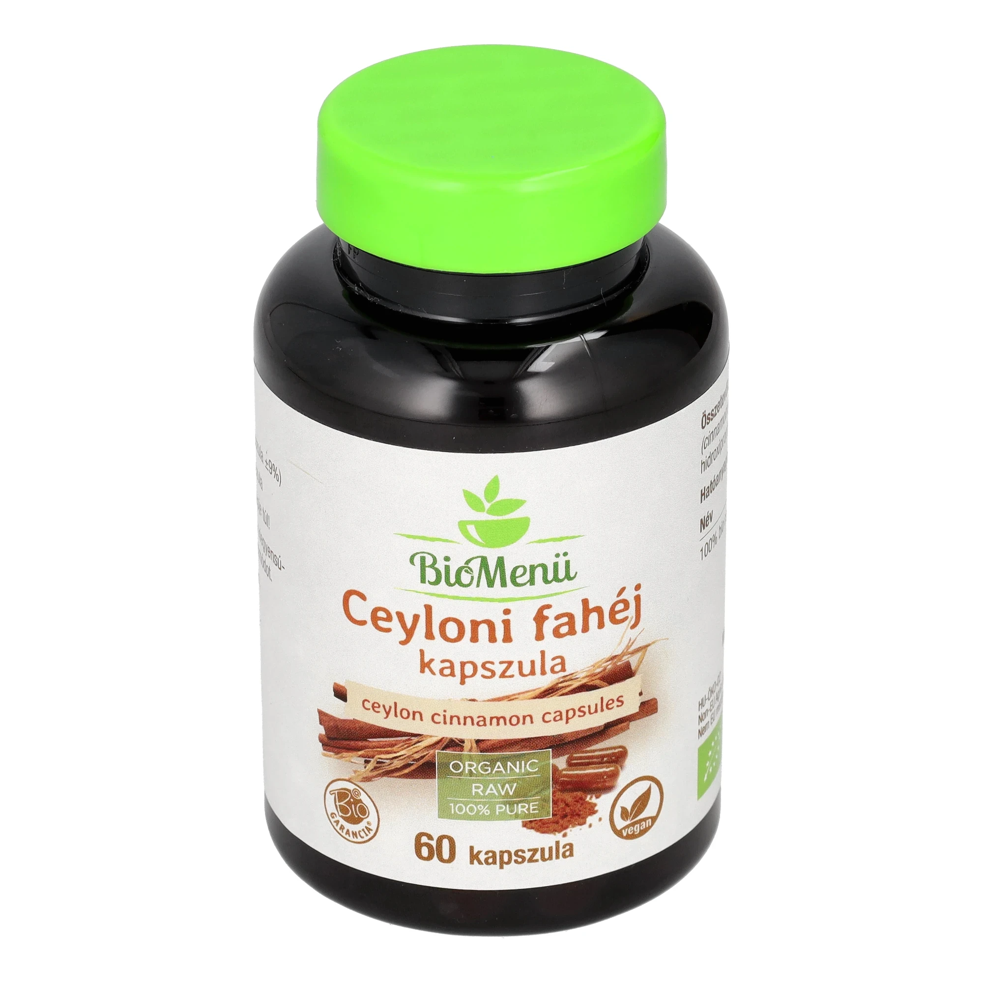 BioMenü BIO CEYLONI FAHÉJ kapszula 60 db