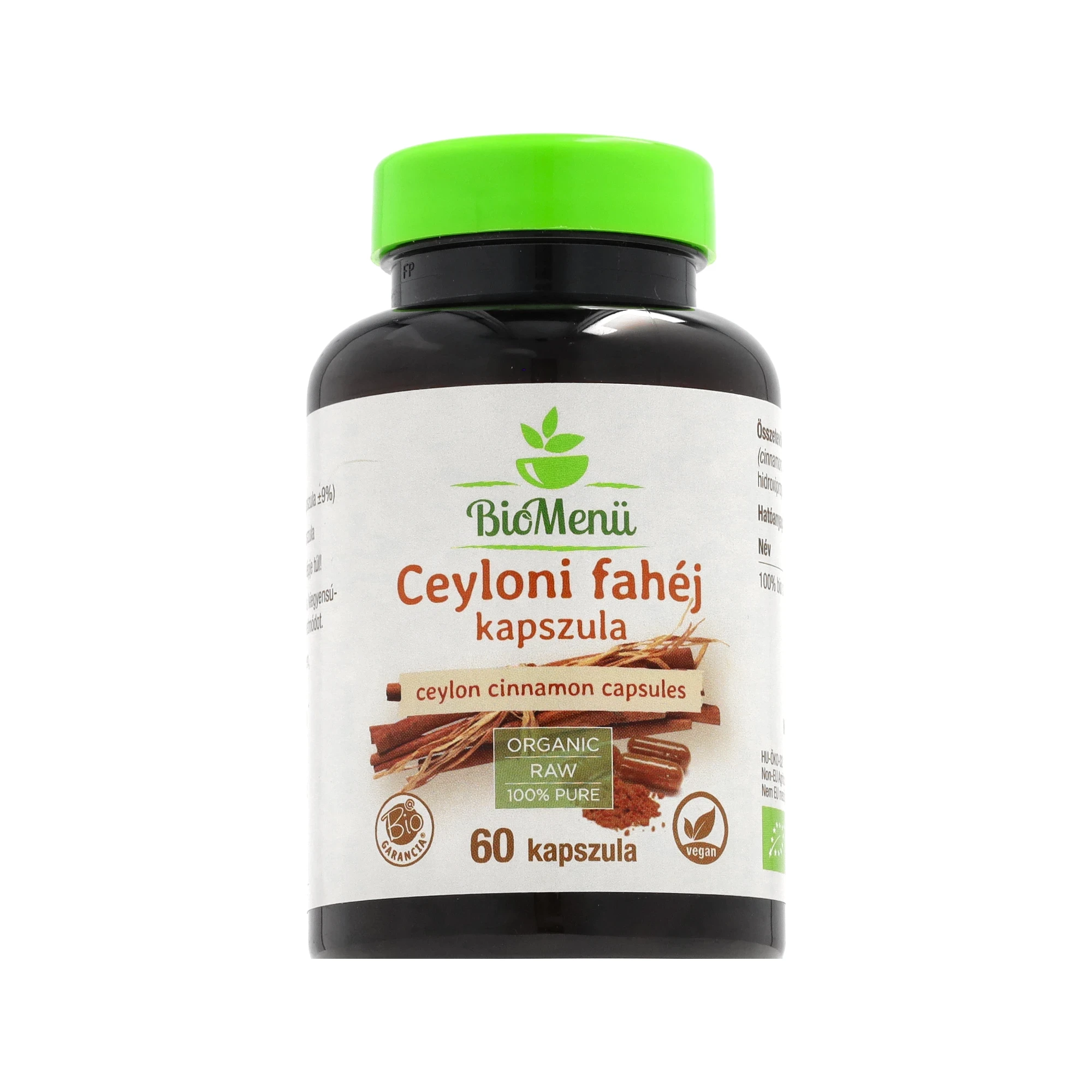 BioMenü BIO CEYLONI FAHÉJ kapszula 60 db