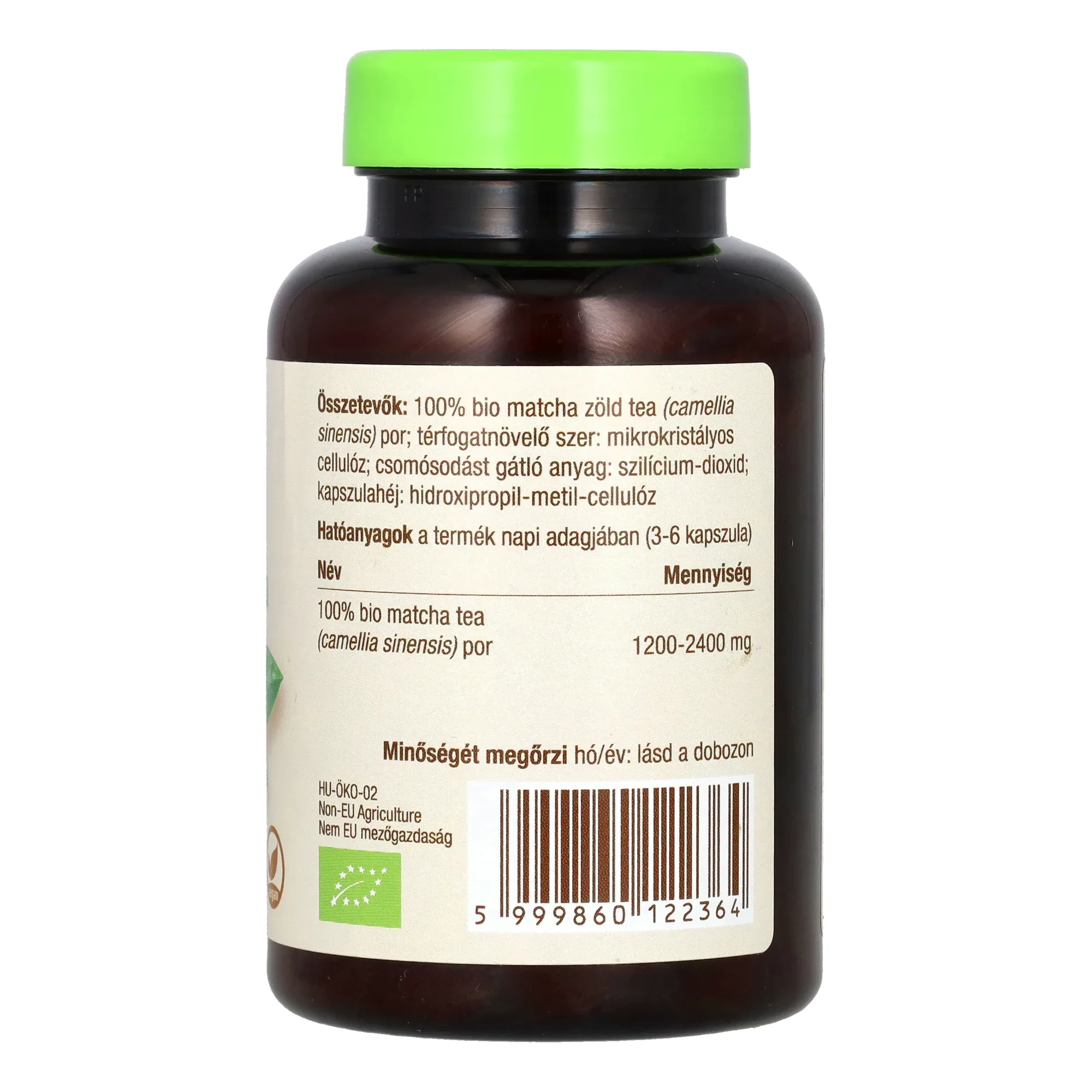 BioMenü BIO MATCHA TEA kapszula 60 db