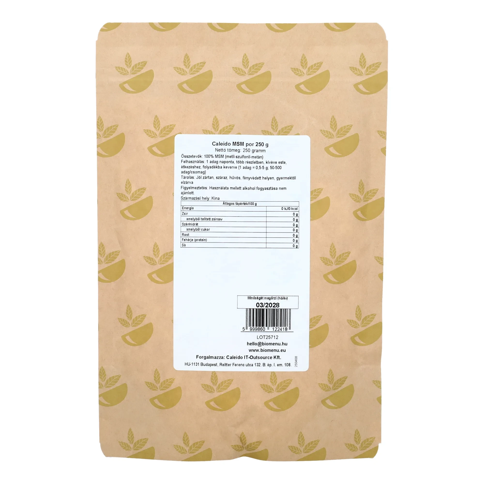 Caleido MSM por 250g