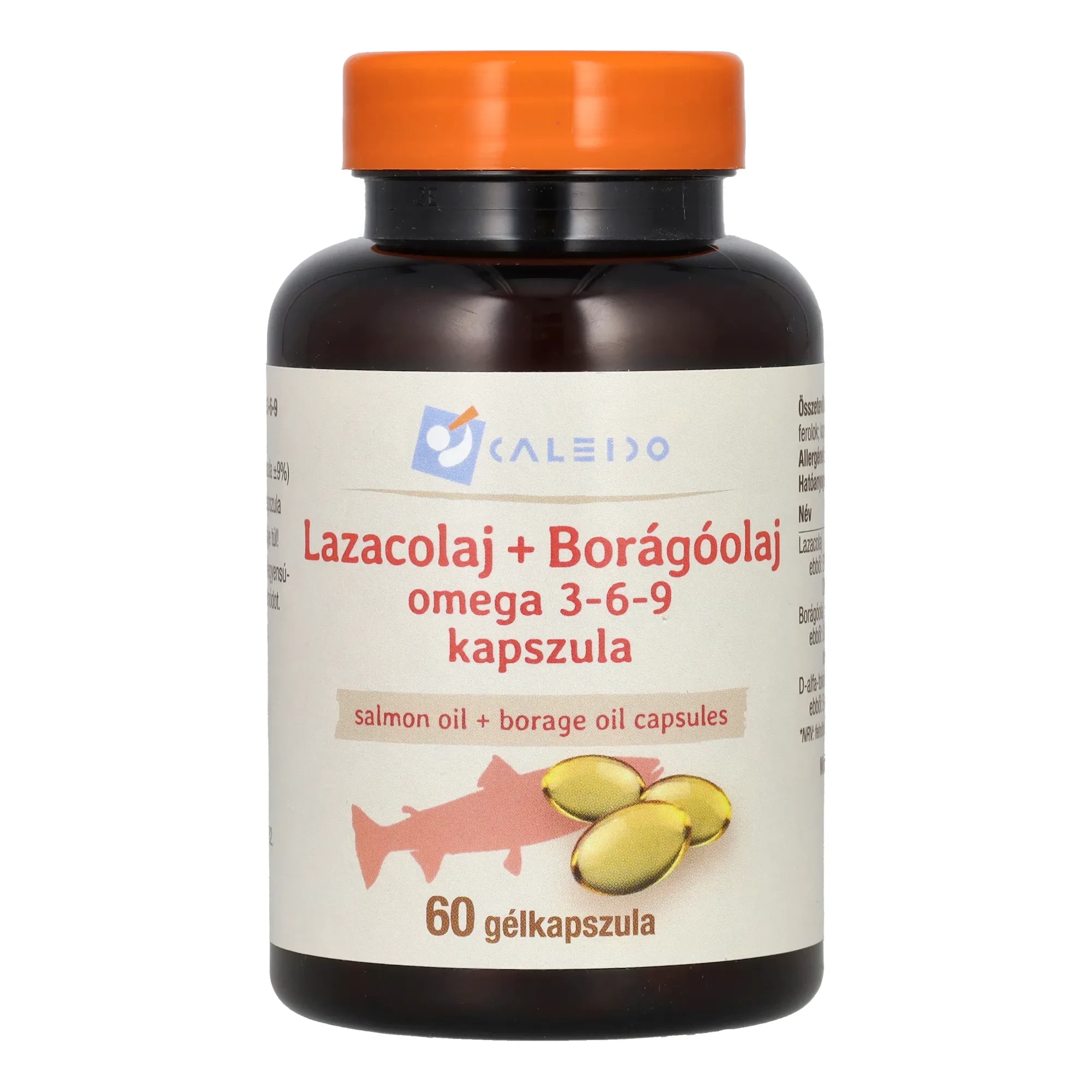 Caleido LAZACOLAJ + BORÁGÓOLAJ omega 3-6-9 gélkapszula 60 db