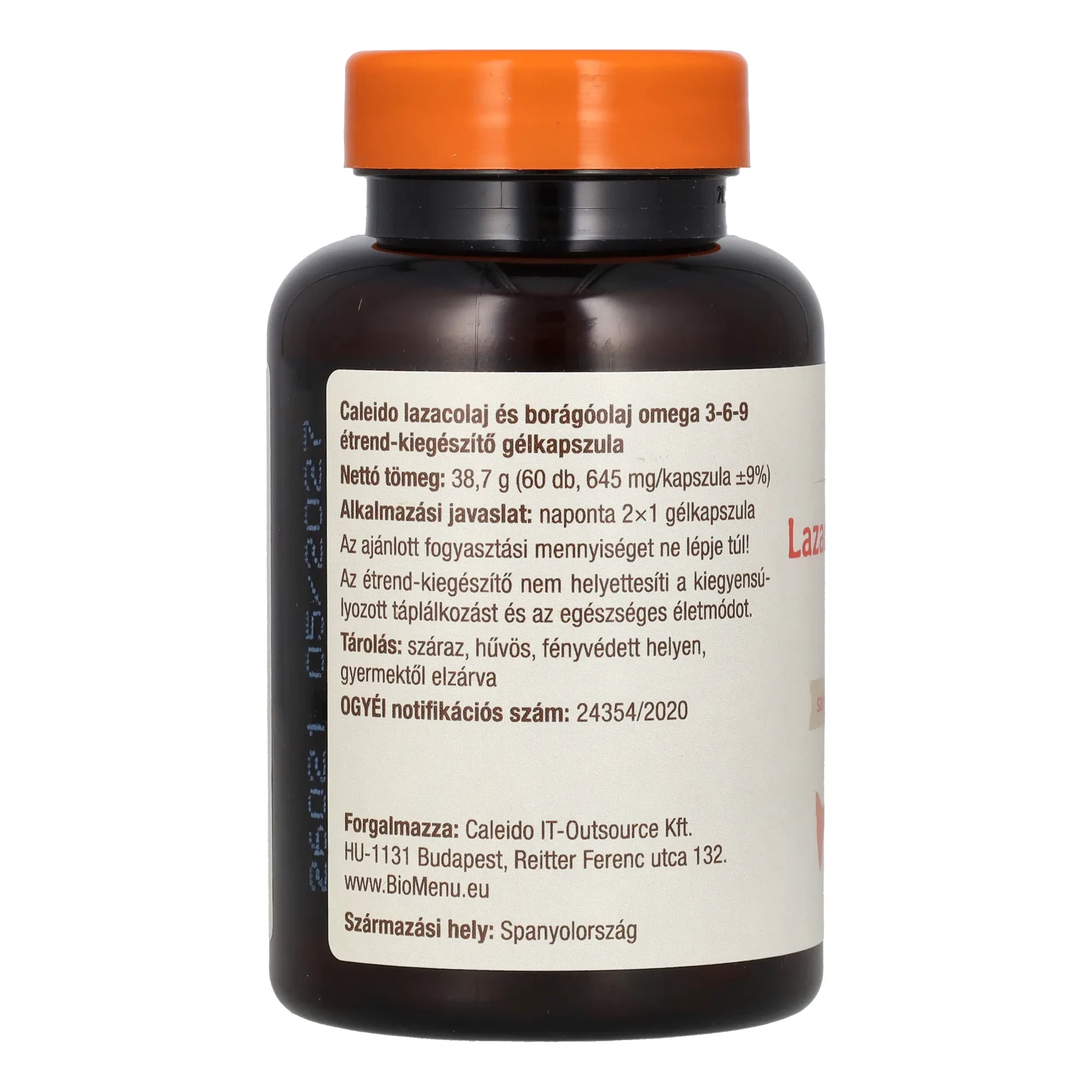 Caleido LAZACOLAJ + BORÁGÓOLAJ omega 3-6-9 gélkapszula 60 db