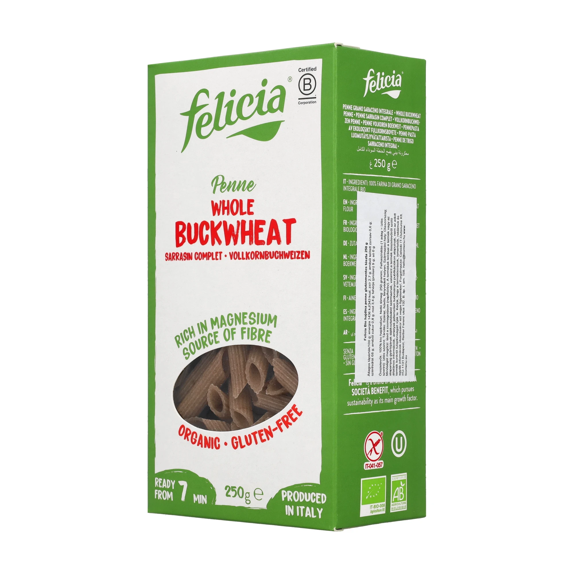 Felicia Bio hajdina penne 250g