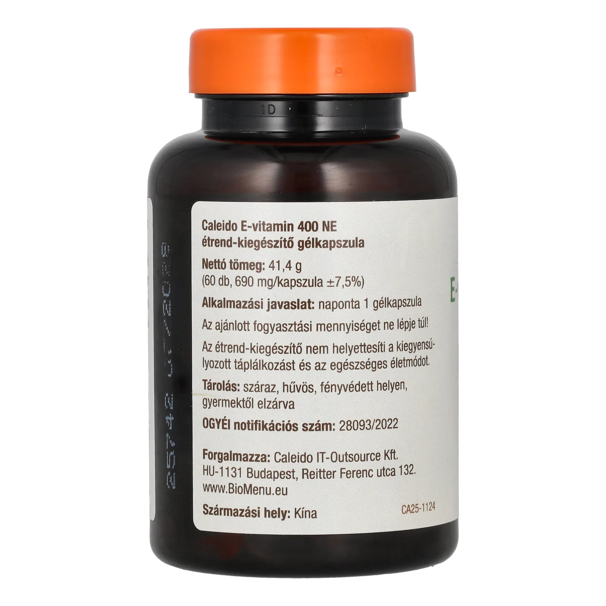 E-VITAMIN 400 NE gélkapszula 60 db