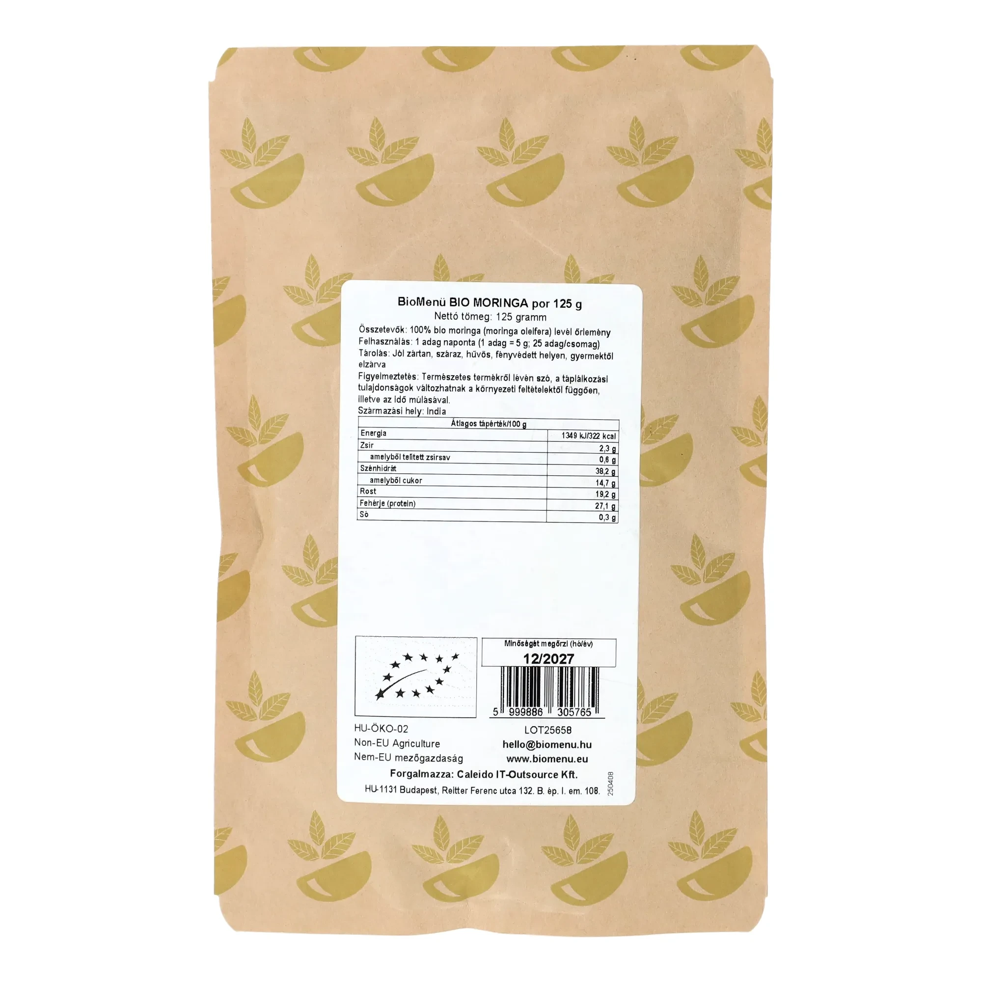 BioMenü Bio Moringa por 125g