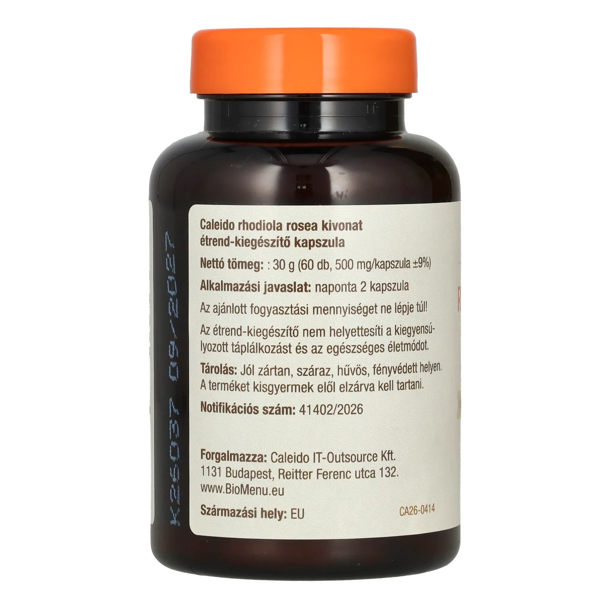 Caleido Rhodiola Rosea Kivonat  Kapszula 60 db
