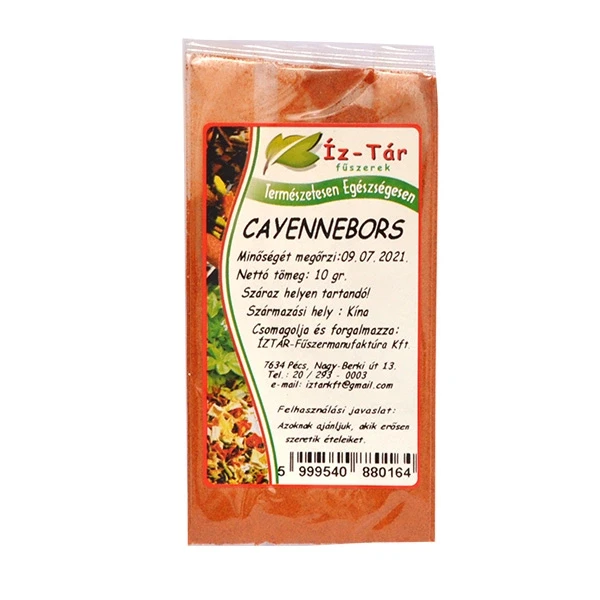 Íz Tár cayennebors őrölt ( 10-30.000 SHU ) 10g