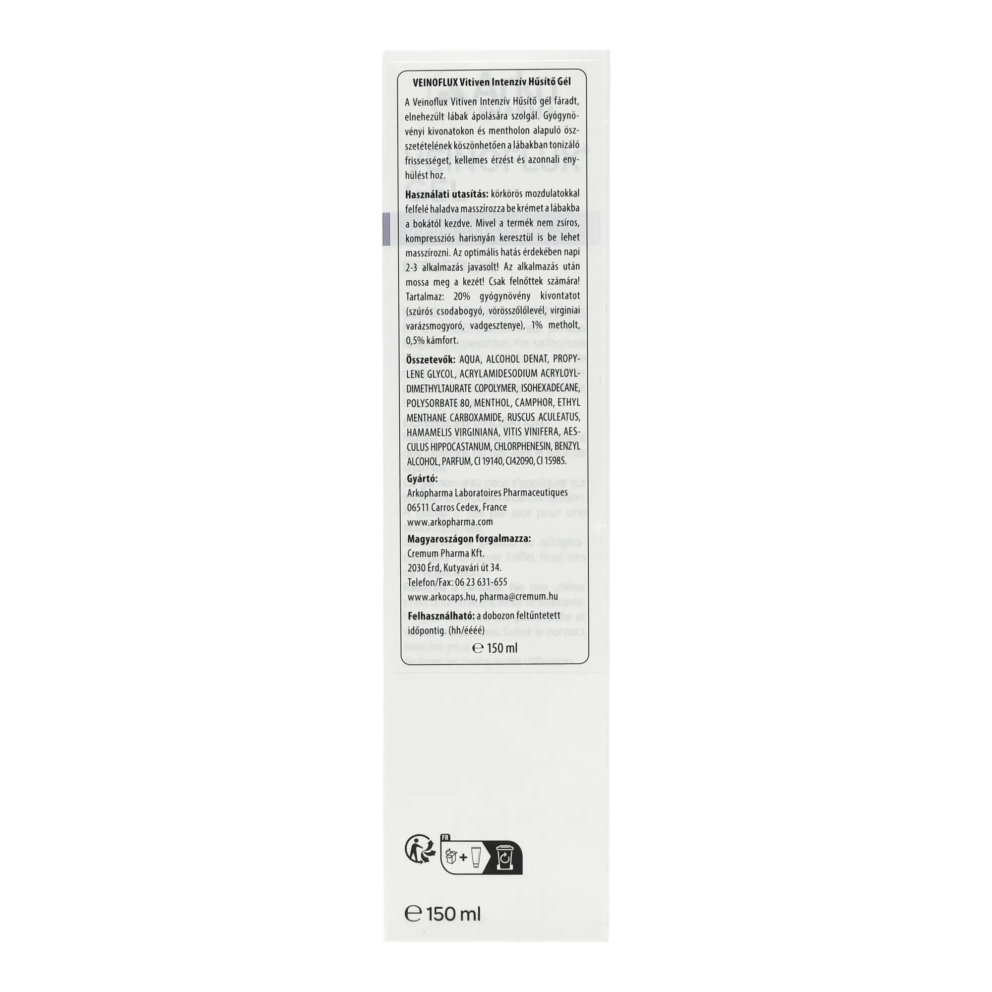 Arkogel Vitiven Intenziv Frissítő 150 ml