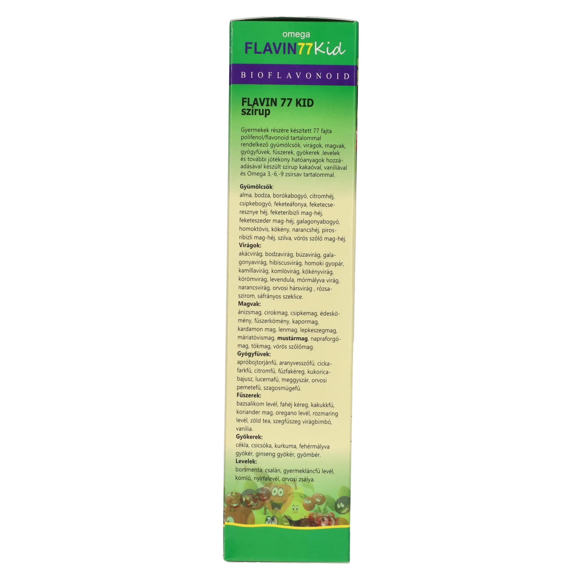 Flavin 77 Omega Kid szirup 250 ml (green)