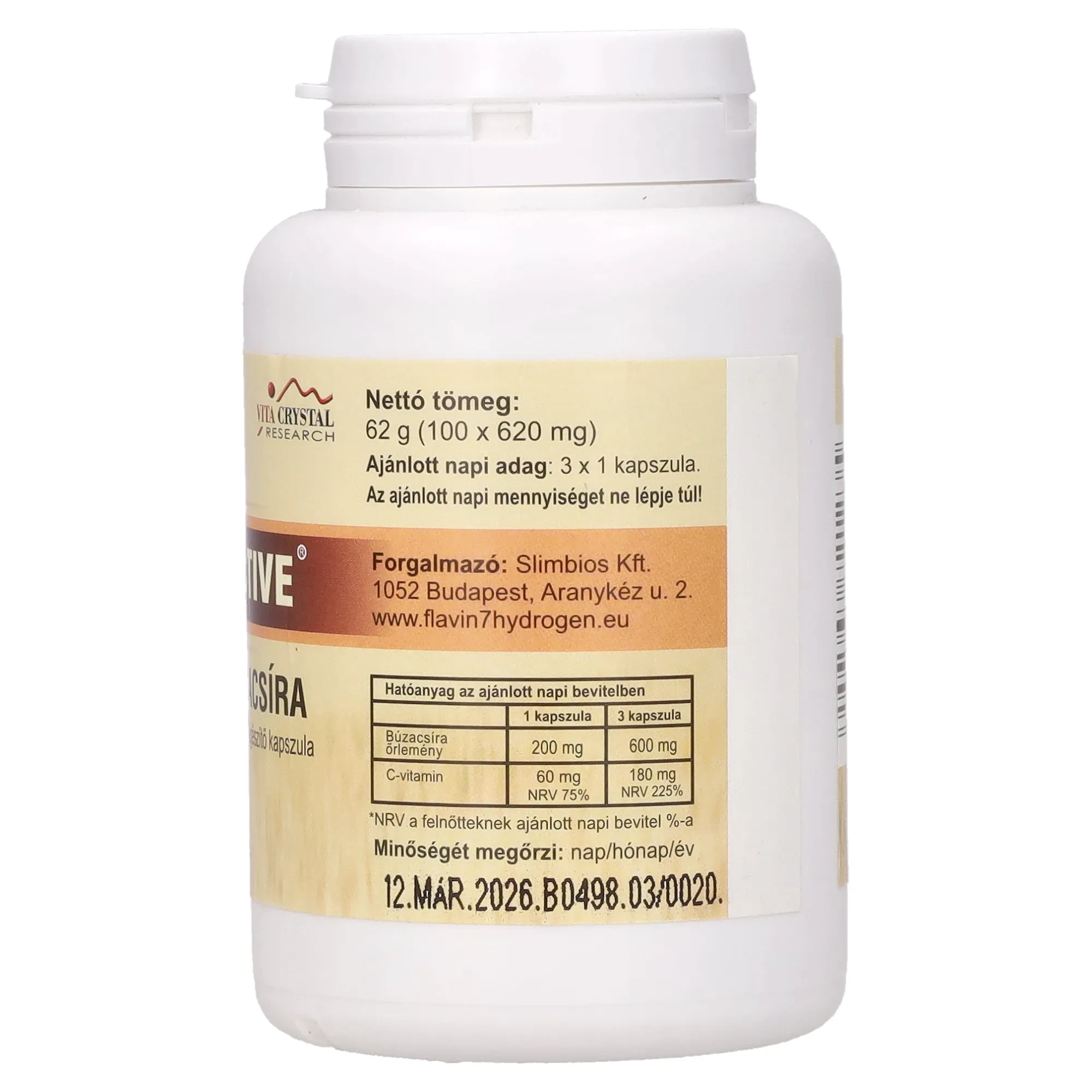 Bio+Active Búzacsíra kapszula F 100db