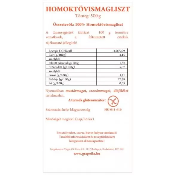Grapoila Homoktövismagliszt 500 g
