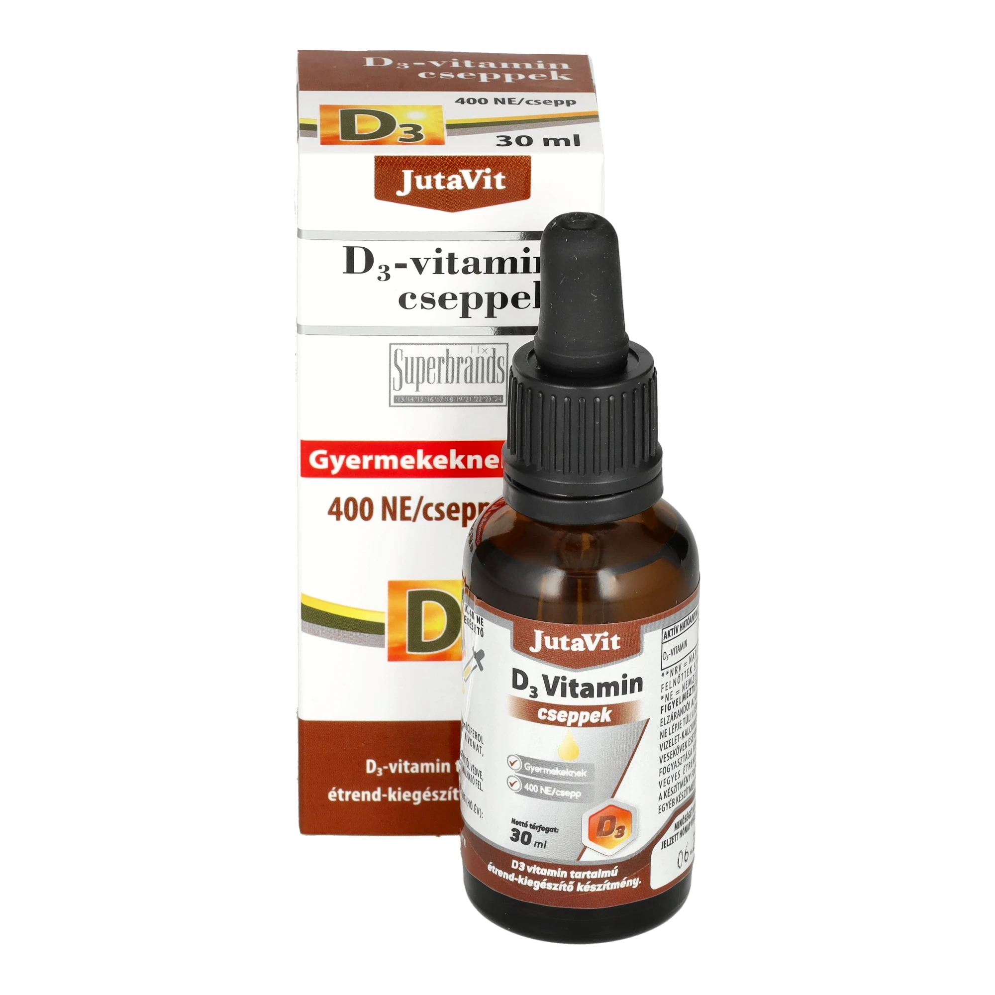 JutaVit D3-vitamin cseppek 400NE 30ml