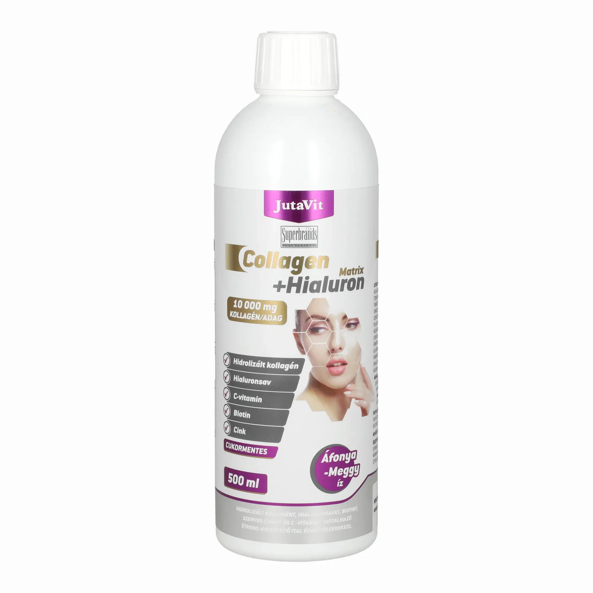 JutaVit Collagen + Hialuron Matrix Áfonya-Meggy 500ml