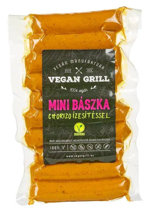 Vegan Grill MINI BÁSZKA CHORIZO ÍZESÍTÉSSEL 180g