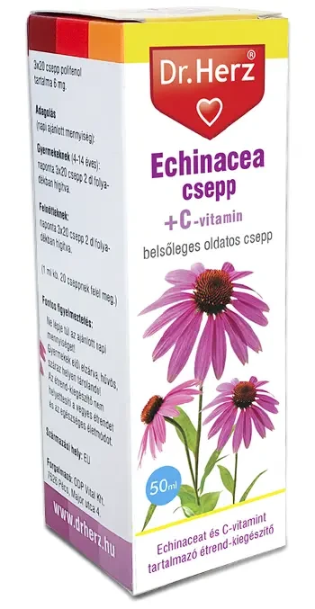 Dr. Herz Echinacea csepp C-vitaminnal 50 ml