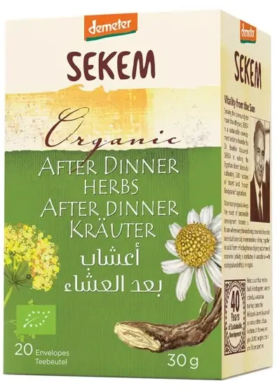 Sekem biodinamikus Demeter Étkezés utáni tea 20 x 1,5g