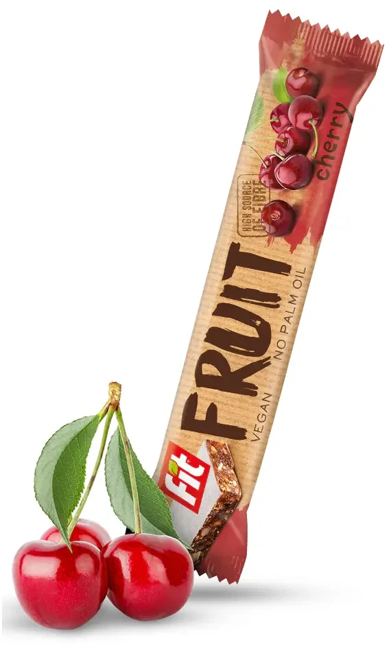 VEGAN FIT FRUIT meggyes müzli szelet 23g