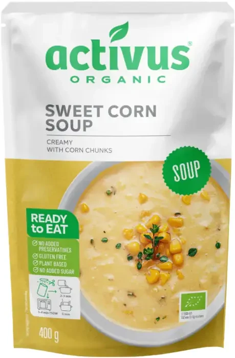 Activus BIO Vegán édeskukorica leves 400g