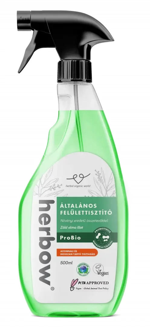 Herbow Általános felülettisztító Probiotikus Spray zöld alma illattal 500 ml