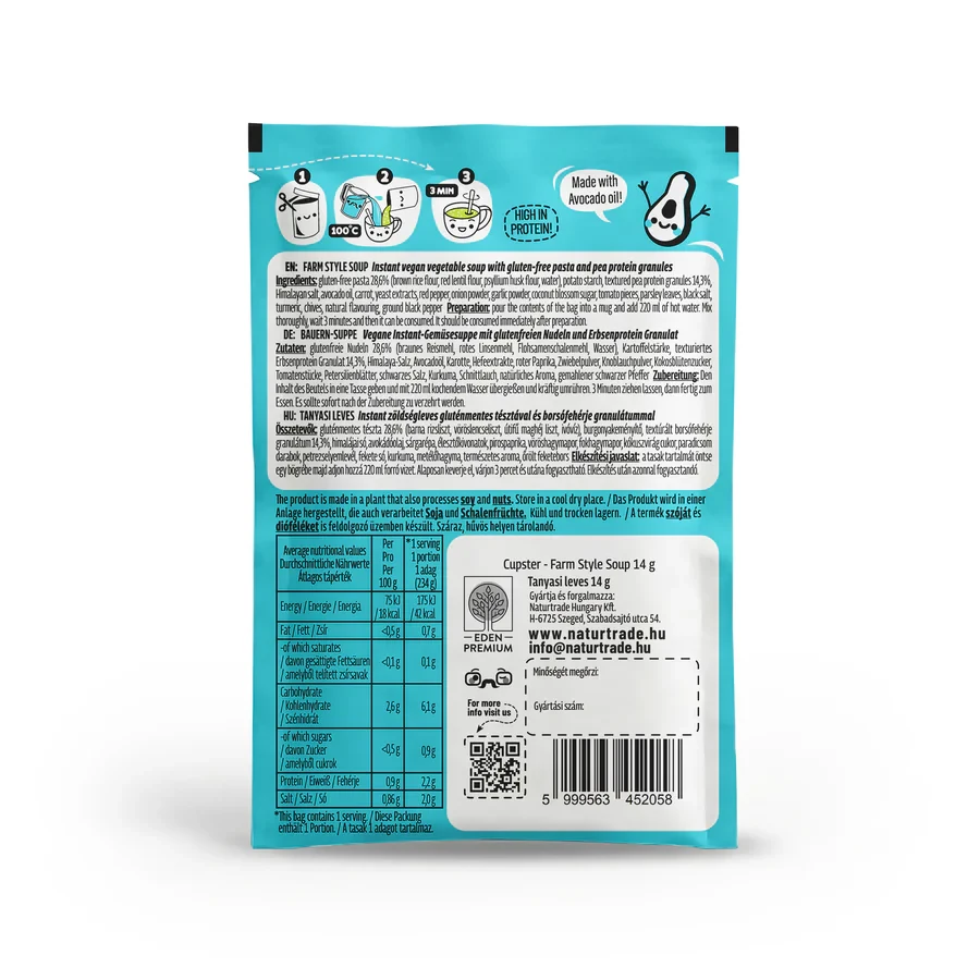 Cupster Instant Tanyasi leves 14g