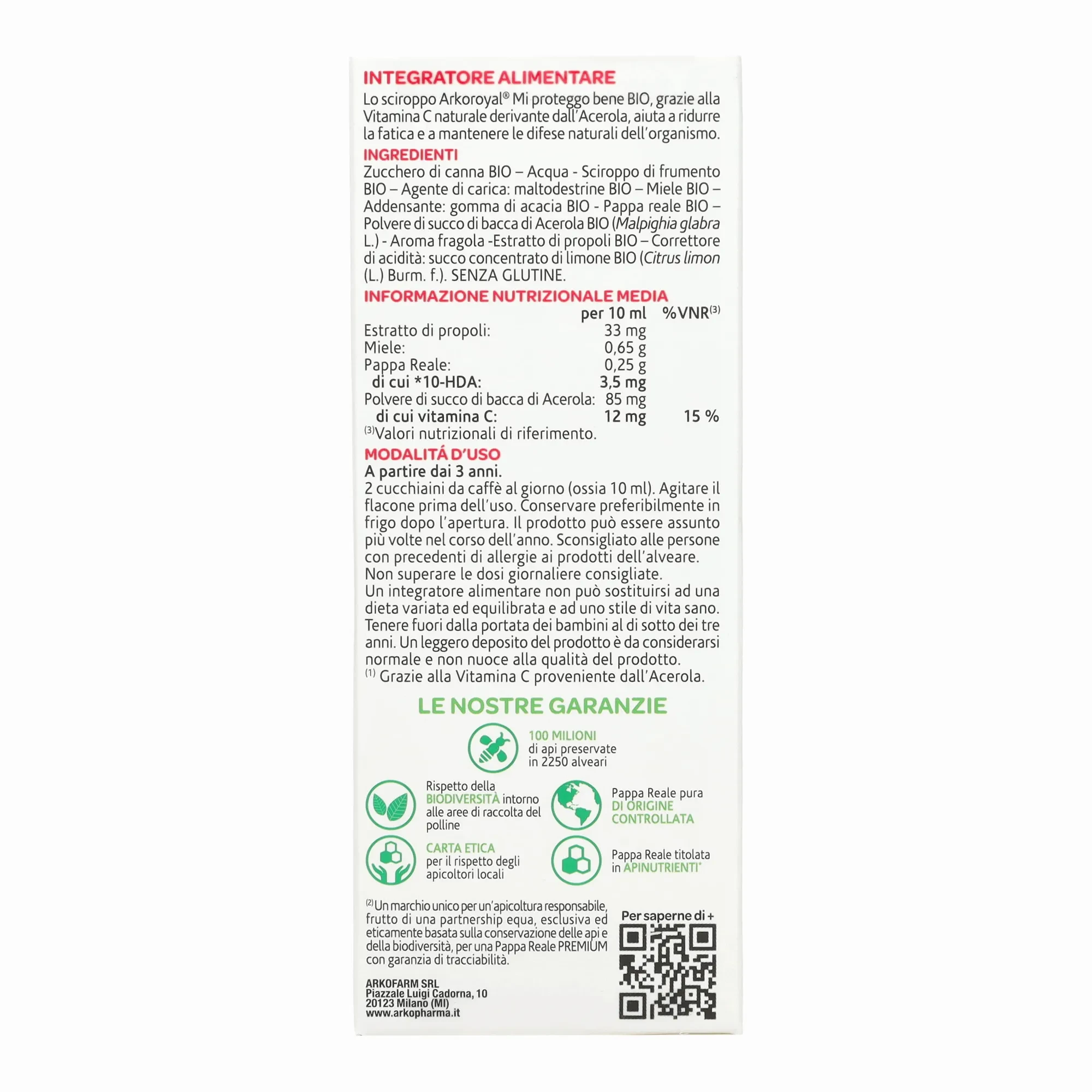 Arkoroyal Bio Kid Méhpempő oldat 140ml