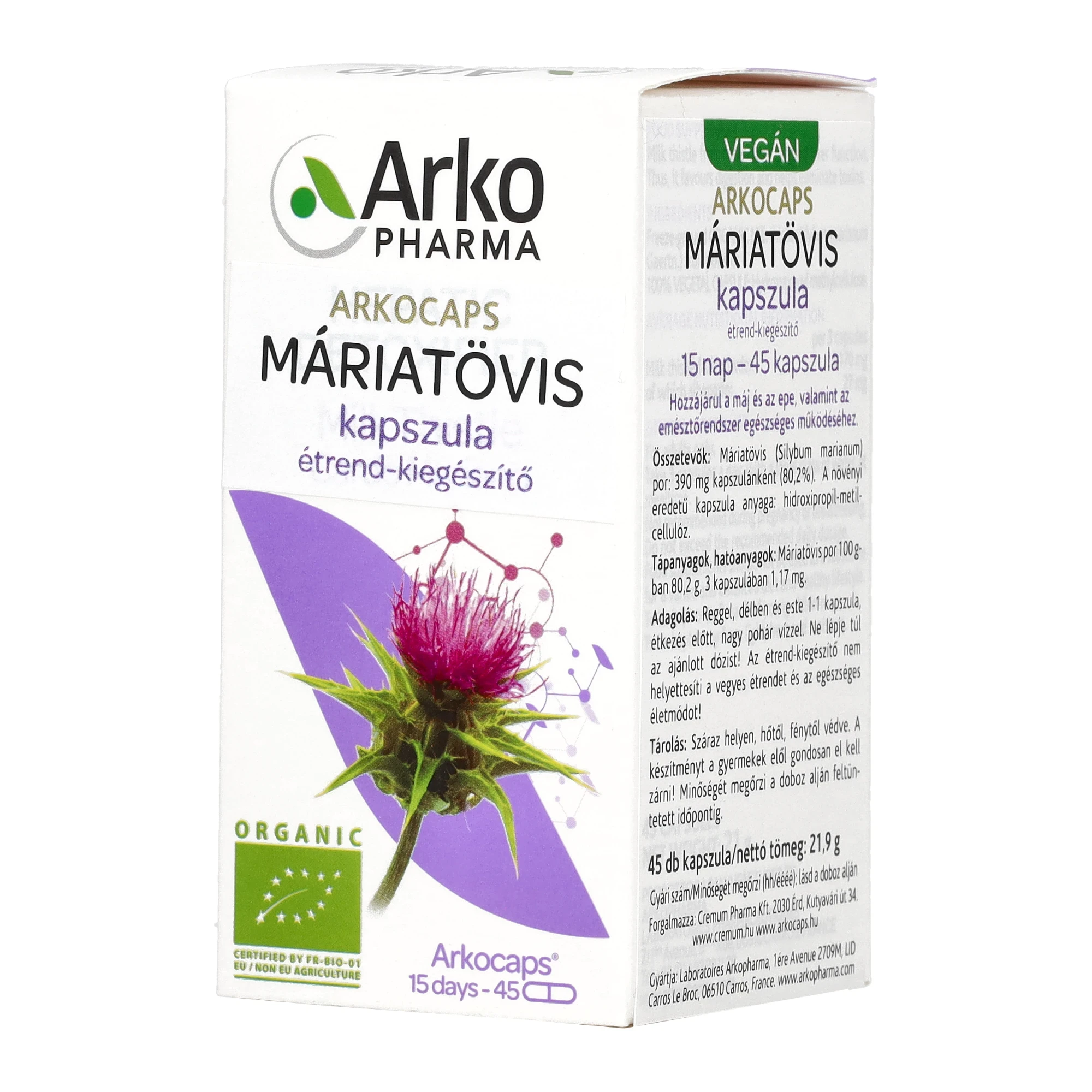 Arkocaps Máriatövis kapszula 45 db