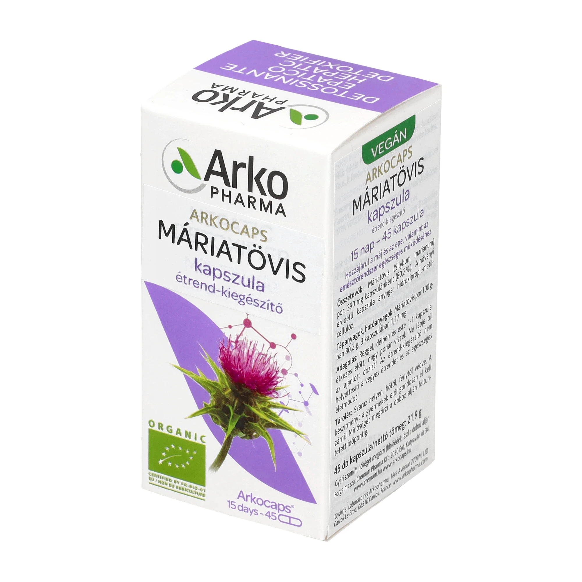 Arkocaps Máriatövis kapszula 45 db