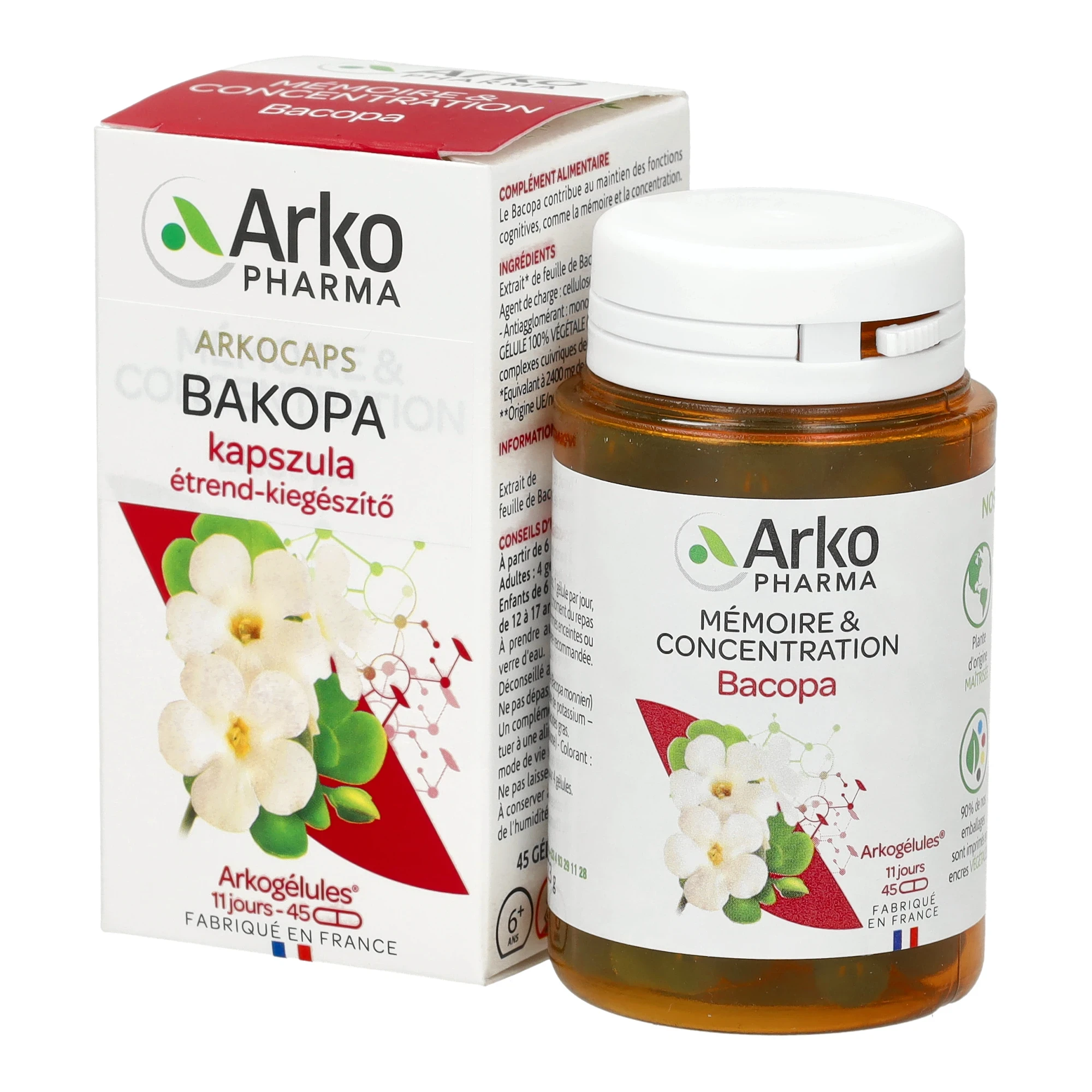Arkocaps Bakopa kapszula 45db