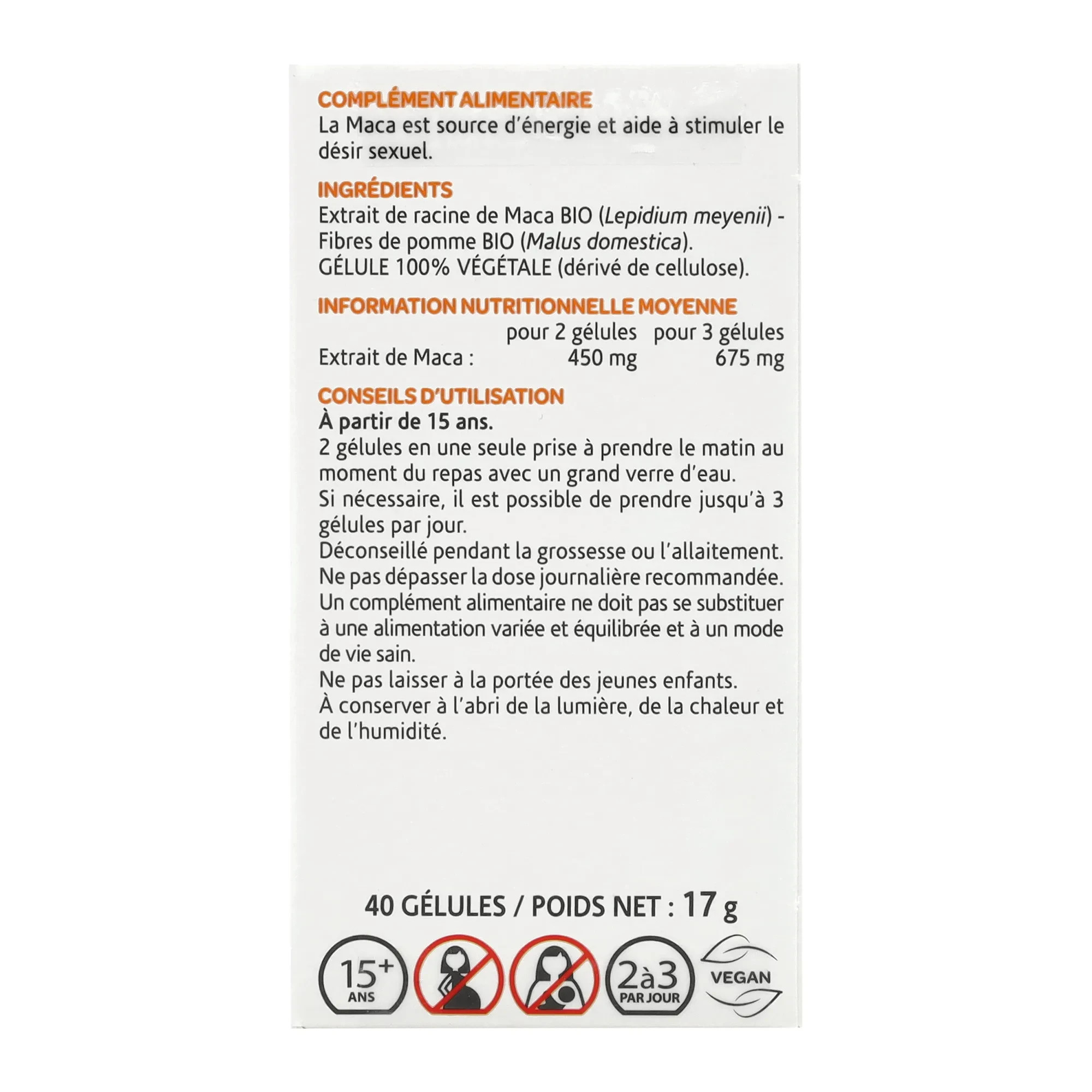 Arkocaps Bio Maca kapszula 40 db