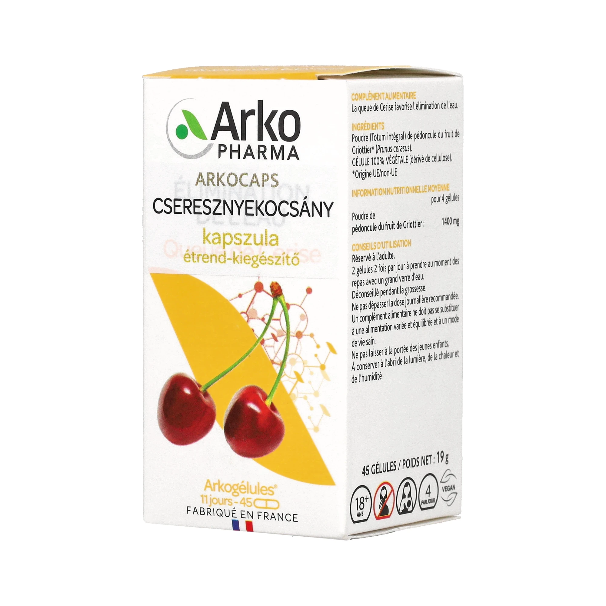 Arkocaps Cseresznyekocsány kapszula 45db